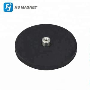 Imán de copa de base redonda de neodimio de alto rendimiento con revestimiento de <span class=keywords><strong>goma</strong></span> - Product Image 3