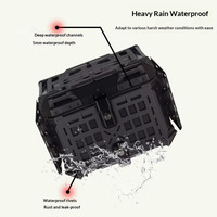 Boîte à bagages arrière universelle pour moto Slke en plastique avec panneaux latéraux pliables pour la modernisation et la personnalisation