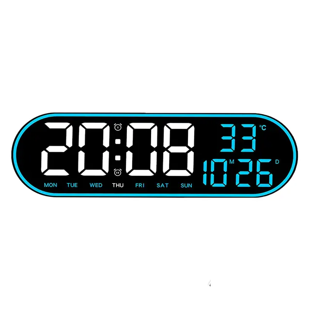 Дизайнерский многофункциональный календарь температуры 3d Настенный светодиодный Будильник цифровые умные настольные часы для рабочего стола