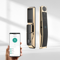 Serrure de porte intelligente UIELOCK QB80 avec reconnaissance faciale 3D, empreinte digitale, interphone visuel à distance, contrôle par application Tuya