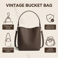Sac à langer en cuir PU vegan de luxe, plusieurs couleurs |   Sac de voyage multi-usage à grande capacité avec fermeture éclair, montable sur poussette