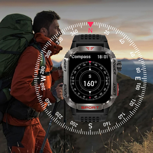 Reloj Inteligente Deportivo DSM11 Negro HT29 con Brújula, Altímetro, Más de 100 Modos Deportivos, Linterna Potente, Resistente al Agua 3ATM, Batería de 600 mAh - Product Image 4