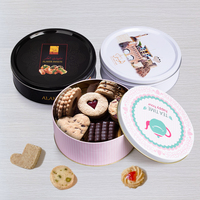 Emballage alimentaire rond, boîte en fer blanc pour biscuits et bonbons