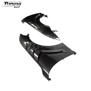 Parafanghi in Fibra di Carbonio con Prese d'Aria a Forma di Pinna di Squalo per <span class=keywords><strong>Ford</strong></span> Mustang S650 GT <span class=keywords><strong>ECO</strong></span> 2024+ Kit di Conversione e Aggiornamento - Product Image 3