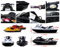 Yacht sportif écologique en fibre de verre 2026, embarcation personnelle |   Moteur à essence à démarrage électrique 2200W, charge maximale 100kg, haute puissance