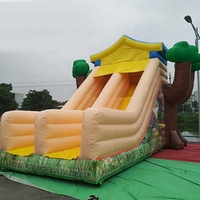 Orient Inflatables commercial jungle gonflable eau sèche toboggan gonflable forêt maison toboggan
