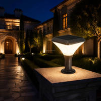 Lampe solaire anti-âge pour poteau, éclairage extérieur solaire pour jardin, cour, allée, villa, lumière ambiante extérieure 5w