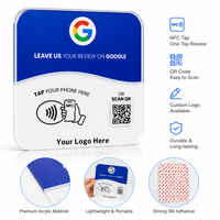 Tarjetas NFC NTAG 213 de Acrílico Resistente para Reseñas de Google con Adhesivo Fuerte
