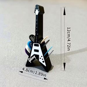 3D Printing Guitar Pick Holder Mini Guitar Shape Storage Storage Display Funny <b>Gift</b> for Music Lover Player Guitarist Accessories - Product Image 2