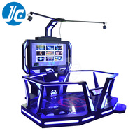 Simulateur de tapis roulant de réalité virtuelle à 360 degrés, plateforme de marche de jeu VR en fibre de verre pour intérieur/extérieur, pour centres commerciaux