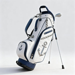 Sac de golf professionnel personnalisé en cuir PU imperméable, durable, grande capacité, simple, portable, unisexe, pour le golf en plein air - Product Image 6