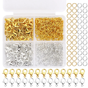 300pcs/Box Gold Silver <strong>Lobster</strong> Clasp Open Jump Rings For DIY <strong>Jewelry</strong> Making Handmade Bracelet Necklace Findings - Product Image 4