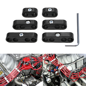 Car Ignition Wire Clips 7mm 8mm Black Plastic Separators For Spark <b>Plug</b> Repair <b>Replacement</b> - Product Image 4