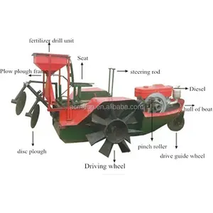 ACME padi pertanian Paddy field 8-36hp traktor perahu