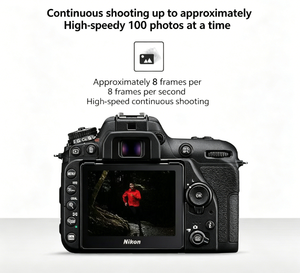 Cámara Digital DSLR <span class=keywords><strong>Nikon</strong></span> <span class=keywords><strong>D7500</strong></span> AP-S C Usada Original con Lente VR de 18-55 mm, 20, 88 MP, Video 4K, 18-105, 18-140, 50 mm - Product Image 3