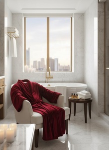 Luxuriöser Damen-Bademantel aus Langvelours, 100% Polyester, Weicher Schalkragen, Spa-Robe für Hotel und Zuhause - Product Image 5