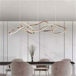 Lampadario a Frange di Lusso per Hotel e Villa, Lampada a Sospensione Classica Vintage da Soffitto - Product Image 3