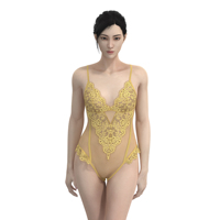 Vrouwen Jumpsuits Doorzien Ondergoed Borduurwerk Mode Comfortabele Sexy Kanten Lingerie