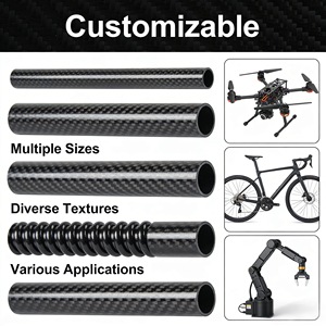 Fabricant de tubes en fibre de carbone twill 3K SHENYU, tube en fibre de carbone sur mesure pour drone/robot - Product Image 4