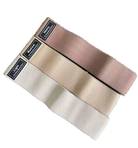 Kadın ve erkek elastik Polyester kumaş kalça uyluk Glute eğitim için ganimet bantları ev spor egzersiz direnç bantları - Product Image 3