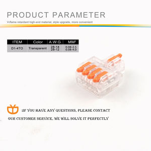 Cinlin — connecteurs de câblage d'épissure, Mini trou de fixation à vis, conducteur Compact universel, écrou de levier Transparent, bornier de câble rapide - Product Image 2