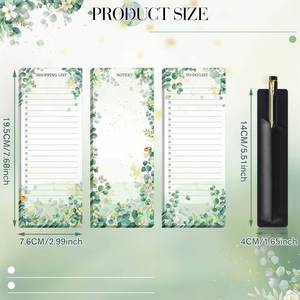 Convenient Reusable Traditional Medium Refrigerator Magnetic Memo Pad with <b>Heavy</b>-<b>Duty</b> <b>Magnet</b> Grocery List Custom Shape - Product Image 2