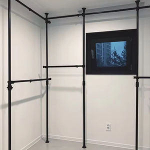 En forme de tige Portable mobile à bas prix combinaison chambre <span class=keywords><strong>vestiaire</strong></span> métal DlY garde-robe de type ouvert <span class=keywords><strong>placard</strong></span> de rangement - Product Image 3