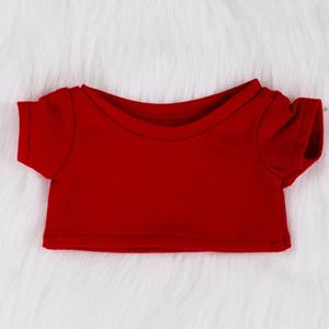 Wholesale Custom Logo Handicrafts <b>Clothes</b> 10/15/20cm Cotton T-Shirt Black White Short Sleeve Tops for DIY Outfit - Product Image 5