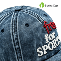 Gorra de Béisbol Personalizada de Moda Americana con Letra Bordada, 6 Paneles, Ajustable, 100% Algodón, Unisex, para las Cuatro Estaciones, Gorra Moderna
