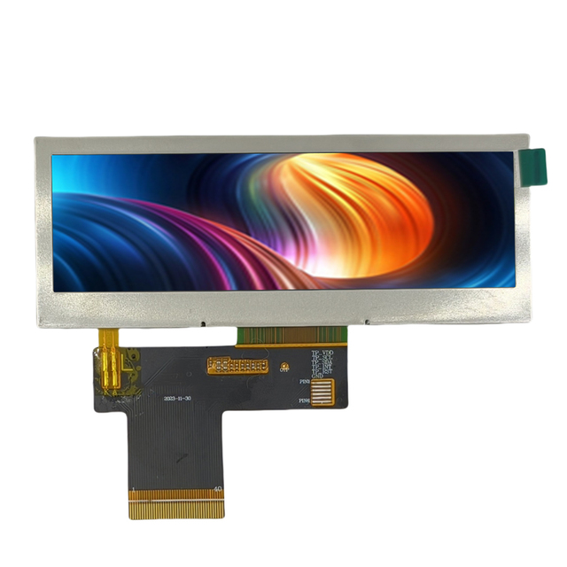 3.9 Inch 480x128 Bar Type IPS TFT LCD Display Module 800nit High Brightness Wide Viewing Angle for Instrument Automotive IoT