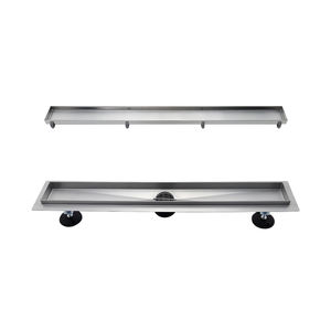 <span class=keywords><strong>Salida</strong></span> <span class=keywords><strong>vertical</strong></span> finamente procesada Material de acero inoxidable Pies de nivelación ajustables Drenaje de piso lineal de <span class=keywords><strong>inodoro</strong></span> - Product Image 5