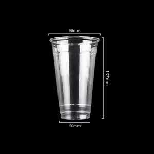 24oz 700ml Einwandige Umweltfreundliche Transparente Einweg-PET-Plastikbecher U-förmig für Kaltgetränke Eiskaffee Zitronensaft Bubble <span class=keywords><strong>Tea</strong></span> - Product Image 5