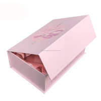 Emballage de perruque d'extension de cheveux en carton de luxe recyclables Faisceaux de couvercle magnétique Extensions Boîtes en papier avec logo personnalisé pour perruques