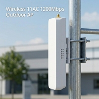 Point d'accès extérieur sans fil 1200 Mbps double bande 2,4 GHz et 5,8 GHz avec fonction de gestion cloud