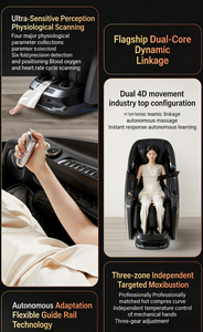 Fauteuil chauffant intelligent à bras robotique 4D avec contrôle indépendant de la température et trois niveaux de réglage - Product Image 3