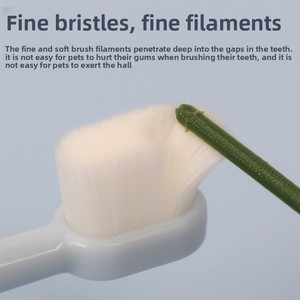 Con Chó Mèo Chăm Sóc Răng Miệng Đặt Thịt Bò Hương Vị Kem Đánh Răng Vật Nuôi Bàn Chải Đánh Răng Mười Ngàn Sợi Lông Mềm Chất Liệu PVC Cho Phòng Tắm Chải Chuốt - Product Image 3