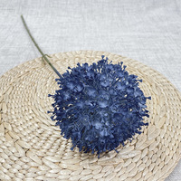Bunga Hydrangea Artificial Hot Sale untuk Dekorasi Pernikahan, Wisuda, dan Meja Ruang Tamu, Ukuran 73cm, Bahan Plastik