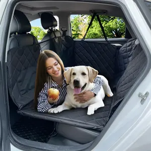 GeerDuo Pet Travel impermeable perro coche asiento trasero extensor hamaca cubierta Protector cama con ventana de malla