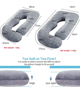 Đa Chức Năng Đầy Đủ Cơ Thể Thai Sản Gối J Hình Chữ <span class=keywords><strong>U</strong></span> Có Thể Tháo Rời Bìa Thoải Mái Ngủ Hỗ Trợ Cho Phụ Nữ Mang Thai - Product Image 6