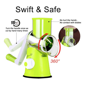 Multi-function Manual Slicer <b>Vegetable</b> Mandoline Shredder Cutter <b>Chopper</b> Grater Stainless Steel Blades Dishwasher Safe 3 Inner - Product Image 3