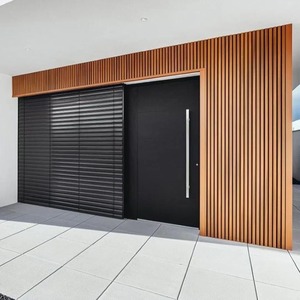 Coextrusión de WPC de grano de madera Durable de por vida WPC Paneles de revestimiento caladding resistentes a grietas Panel de pared de madera para exteriores de pared exterior - Product Image 1
