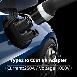 Adaptador de Carga para Vehículos Eléctricos Feyree, CCS2 a CCS1, Adaptador de Corriente Continua con Tipo 2 a J1772 AC+DC para Autos Eléctricos en América, Estación de Carga Pública para Vehículos Eléctricos - Product Image 6