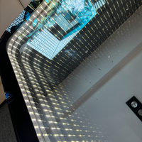 Bar Led Table Logo Personnalisé Taille Discothèque Disco Club De Danse KTV Karaoké Lumineux Table En Acier Inoxydable En Verre Trempé
