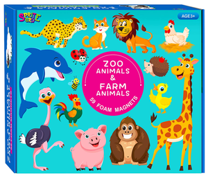IMÁNES DE ESPUMA PARA REFRIGERADOR DE 59 PIEZAS CON DIBUJOS DE ANIMALES DE <span class=keywords><strong>ZOO</strong></span> Y GRANJA AL POR MAYOR - Product Image 5