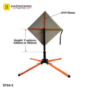 Señal de Tráfico Plegable para Exteriores, de Seguridad Vial, con Película Reflectante <span class=keywords><strong>Naranja</strong></span> de Cuarto Grado, para Advertencia de Construcción - Product Image 2