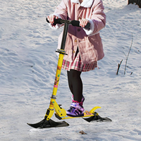 US CA Livraison gratuite Dropshipping China Factory Supply Wholesale Snow Kick Ski Scooter Trottinette pliante pour enfants pour l'hiver