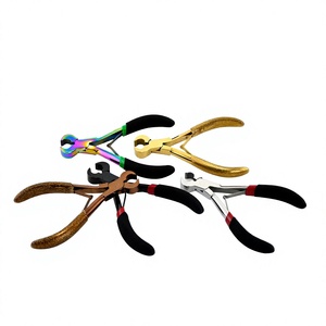 High Quality Keratin Bond Hair Extensions Tools Bondeds Cutter Pliers 5inches with <b>Rubber</b> Grip 100% Human Remy Hair Extension - Product Image 1