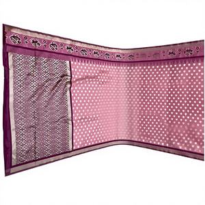 ผ้าส่าหรีวิสโคสแบบสลับสไตล์ - ระบายความชื้นและไม่ยับ สำหรับงานปาร์ตี้ - Product Image 1