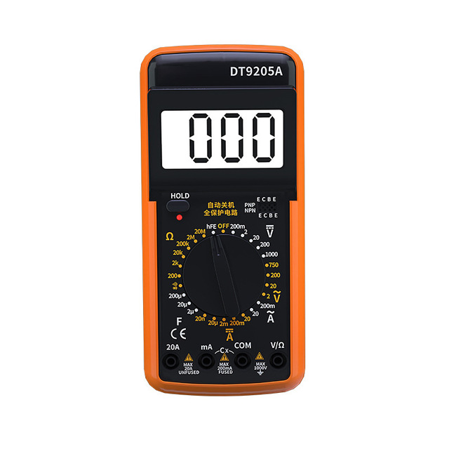 DT9205A Digital Display Multimeter Accuracy Digital Multimeter Digital Anti Burn Meter Capacitor Voltmeter