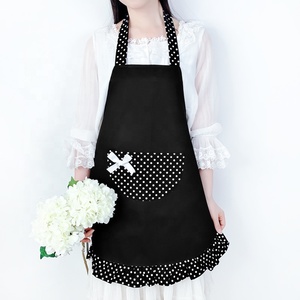 Chất Lượng Cao Bền Dễ Thương <span class=keywords><strong>Retro</strong></span> Đáng Yêu Bông Trắng Bib Maid Tạp Dề Với Túi Có Thể Điều Chỉnh Ruffle Cho Phụ Nữ - Product Image 1